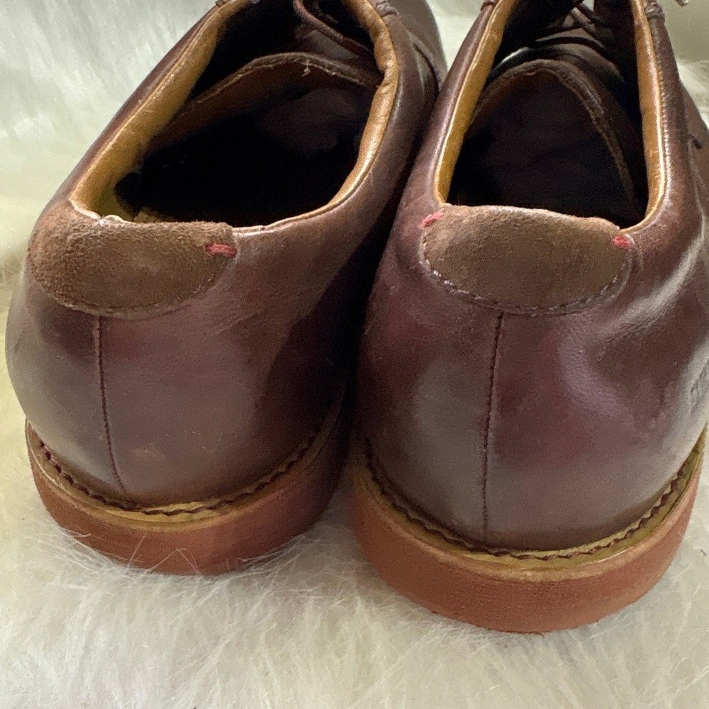 Sebago Mens Leather Dress Shoes Brown Lace Up Oxford Casual Business 13 - Picture 5 of 9